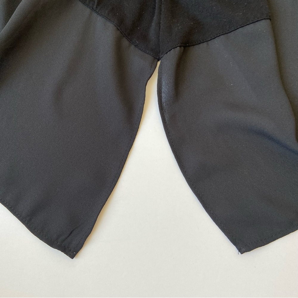 Vince Camuto Black Asymmetrical Hem Tunic Top - Picture 4 of 7
